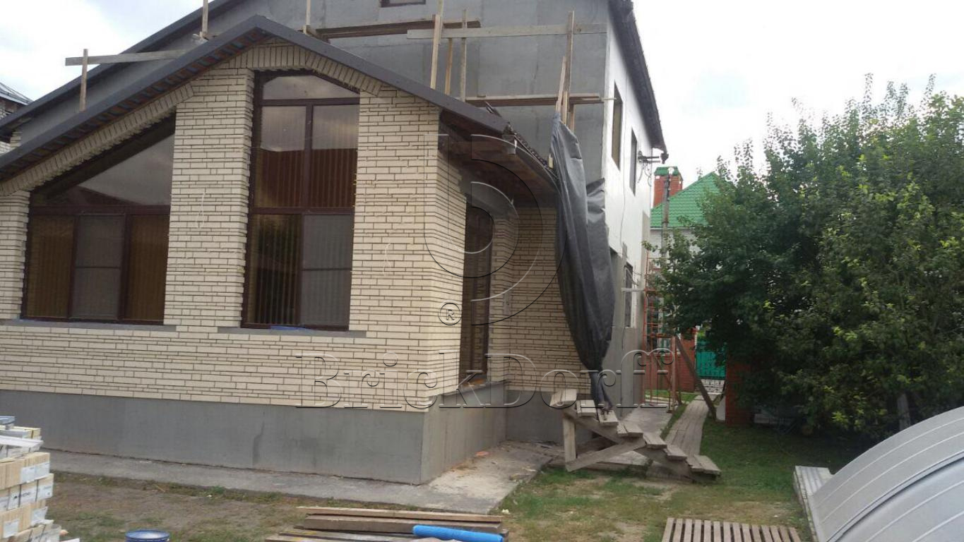 Клинкерная фасадная плитка облицовочная под кирпич Stroeher (Штроер) Zeitlos 351 kalkbrand рельефная NF14, 240*71*14 мм