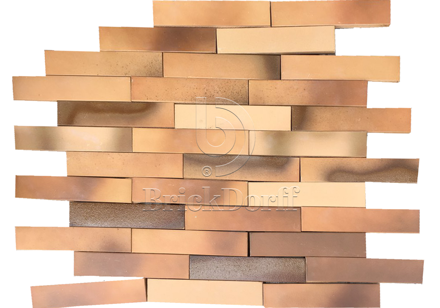 Клинкерная Плитка для Вентилируемых фасадов с расшивкой шва ABC Желтая №9026 240*71*14 мм