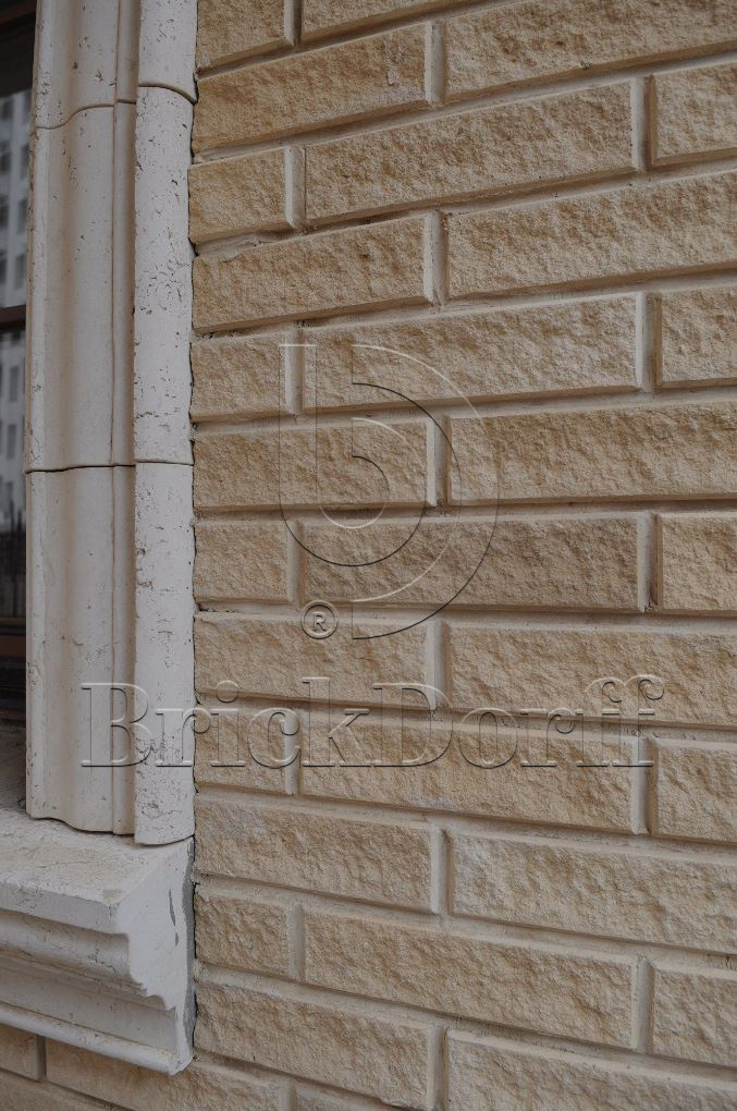 Фасадная облицовочная декоративная плитка травертин-касса 15