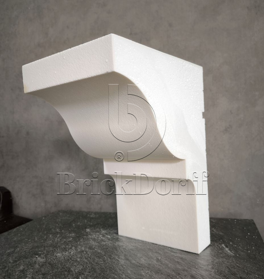 КАРНИЗ для Фасада и Интерьера - лепнина, декор из пенополистирола КВ-350/3 350*265*2000 мм