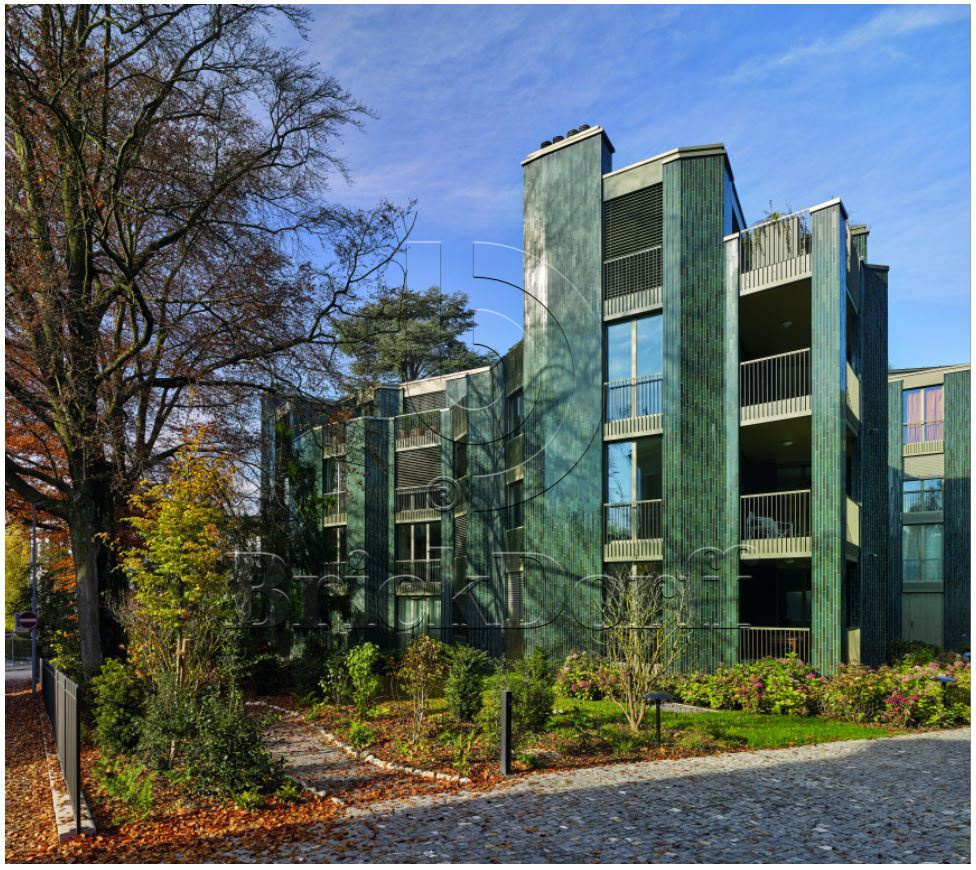 Клинкерная глазурованная фасадная плитка под кирпич цвет по RAL- уникальные цветовые решения