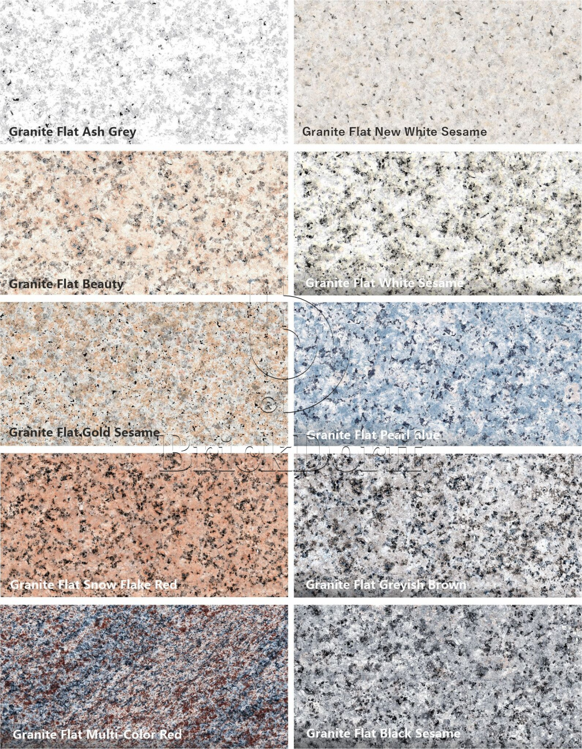 Granite Flat White Sesame (бело-серый гранит с гладкой шлифованной структурой)  гибкий камень 2400×1200 мм