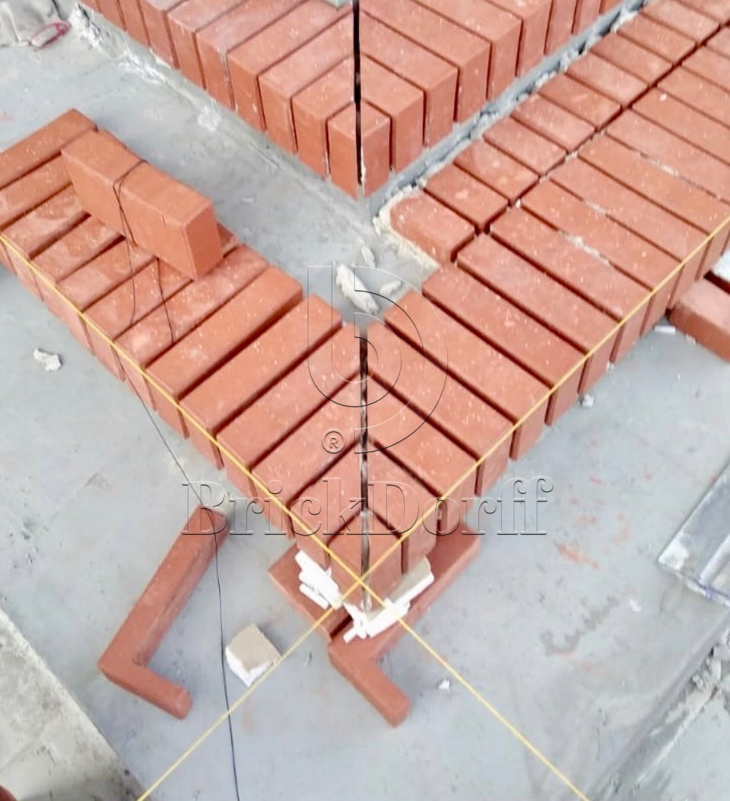 Тротуарная плитка / брусчатка Клинкерная ЛСР (RAUF Design) красный "Лондон" 200*100*50 мм