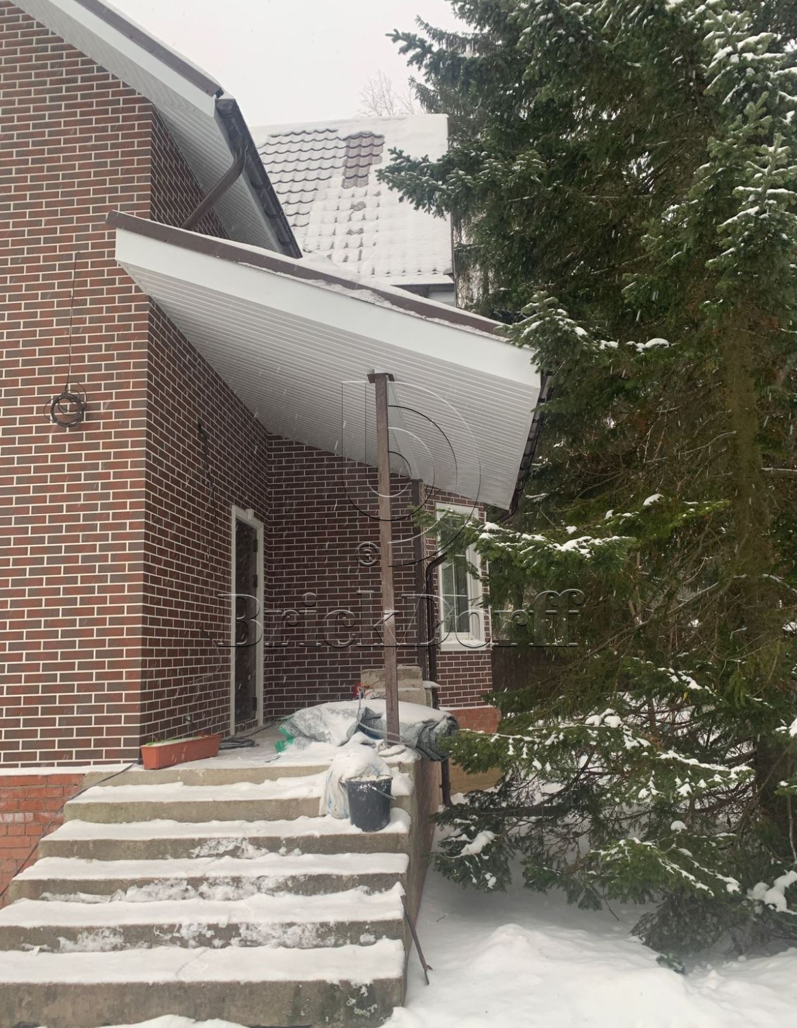 CLOUD BROWN DURO 245X66х7,4 мм Клинкерная фасадная плитка под кирпич облицовочная коричневая