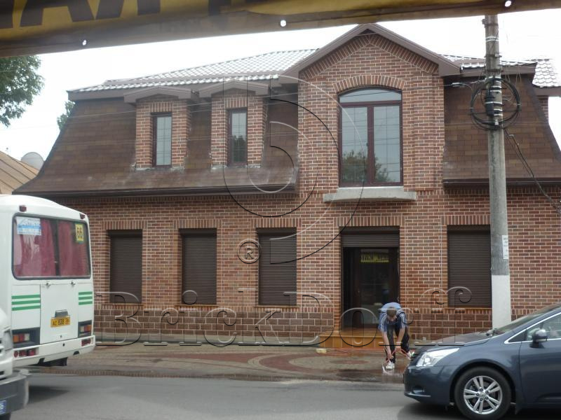 Клинкерная фасадная плитка облицовочная под кирпич Stroeher (Штроер) Keravette Chromatic 316 patrizienrot ofenbunt гладкая NF11, 240*71*11 мм