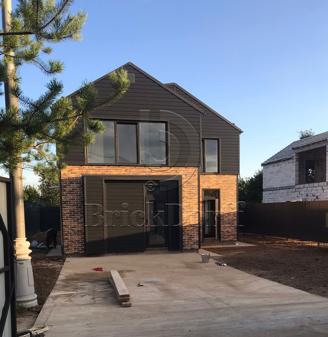 Retro Brick Curry фасадная термопанель из пенополистирола ППС 50 мм с клинкерной плиткой