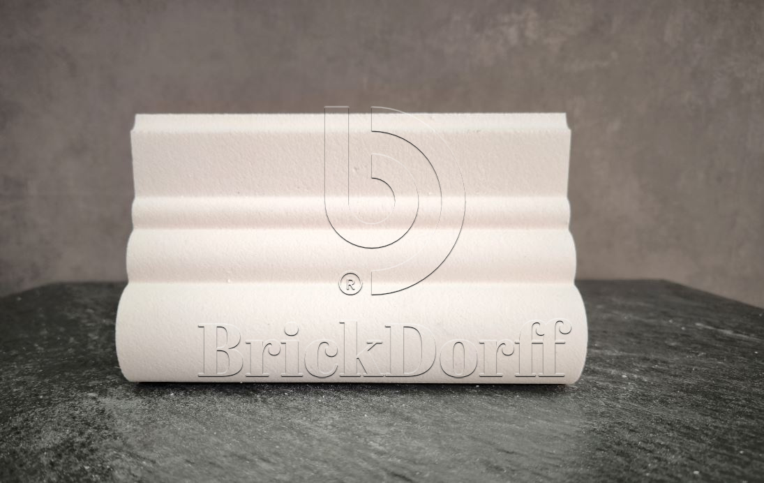 МОЛДИНГ цокольный для Фасада и Интерьера - лепнина, декор из пенополистирола ЦВ-120/1 120*50*2000 мм