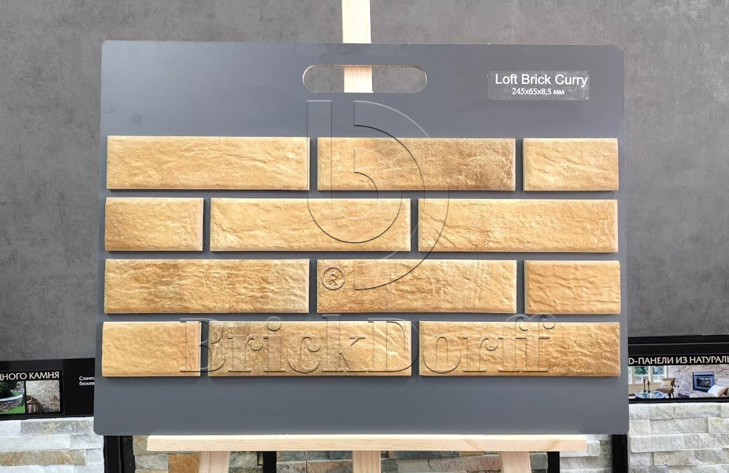 Loft Curry 245х65х8,5 мм клинкерная плитка под кирпич для фасада и цоколя