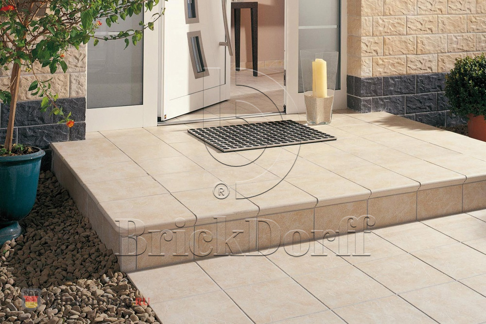 Клинкерная Плитка напольная противоскользящая Stroeher KERAPLATTE ROCCIA 833 corda 294*294*10 мм