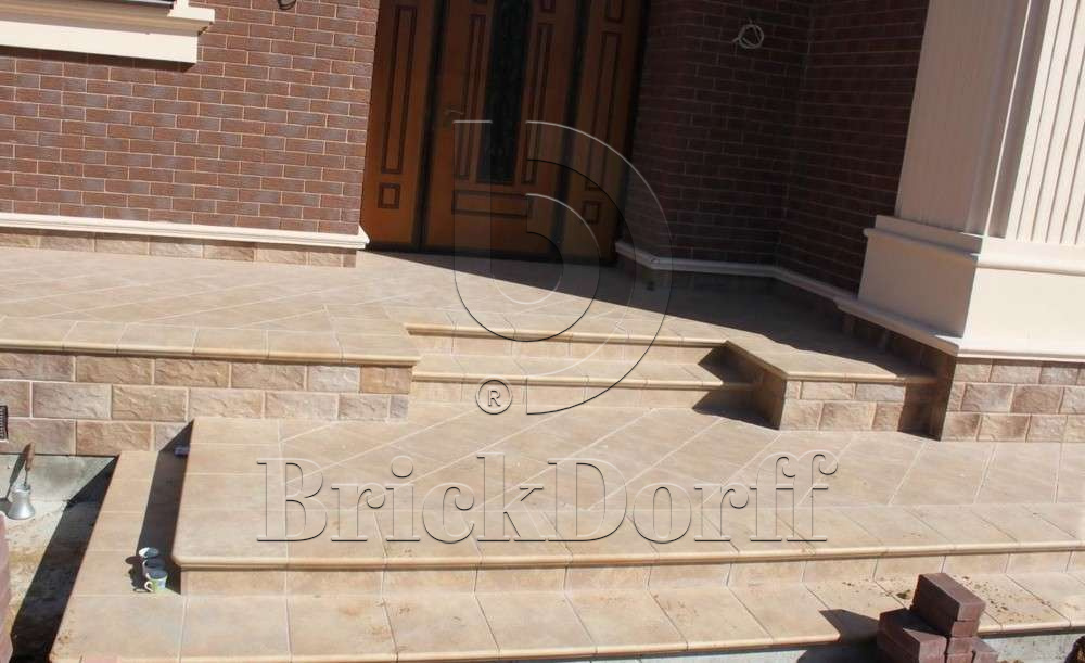 Клинкерная Плитка напольная противоскользящая Stroeher KERAPLATTE ROCCIA 835 sandos 294*294*10 мм