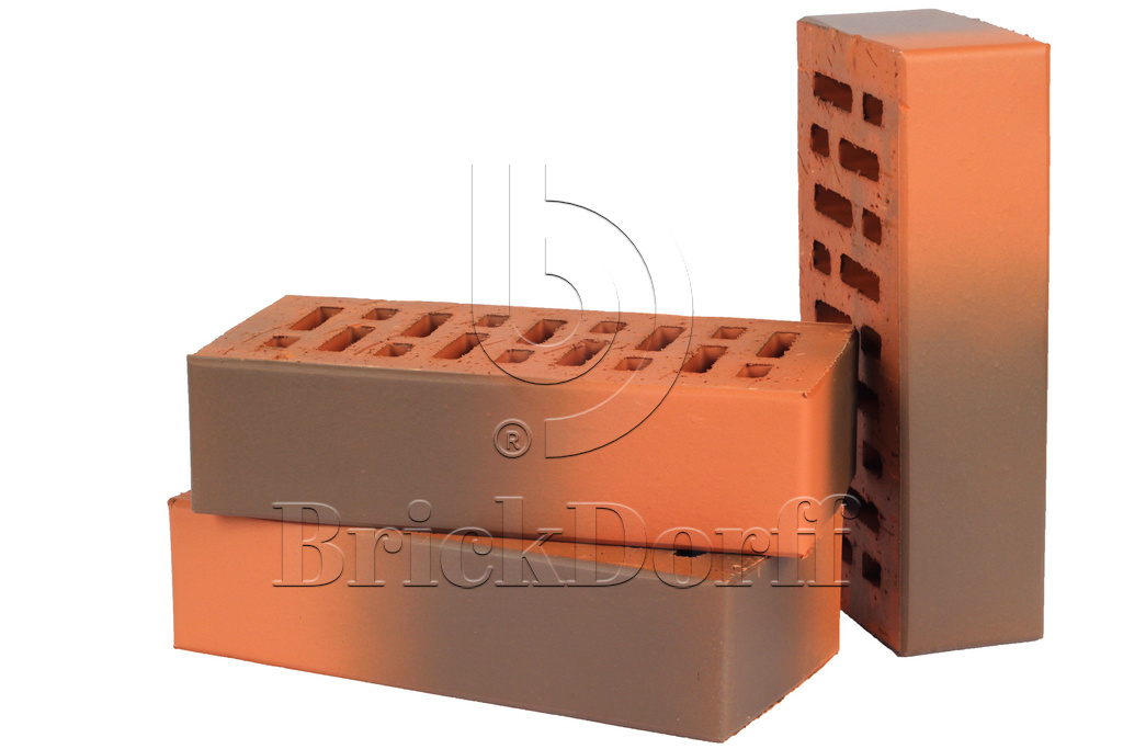 Lode AQUARIUS гладкий, 250*120*65 мм, Печной Полнотелый Кирпич керамический красный с коричневым, пестрый