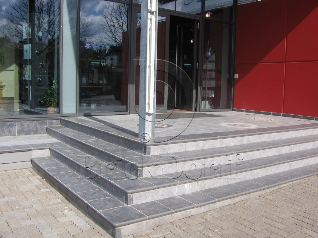 Клинкерная Плитка напольная противоскользящая Stroeher KERAPLATTE ROCCIA 840 grigio 240*115*10 мм