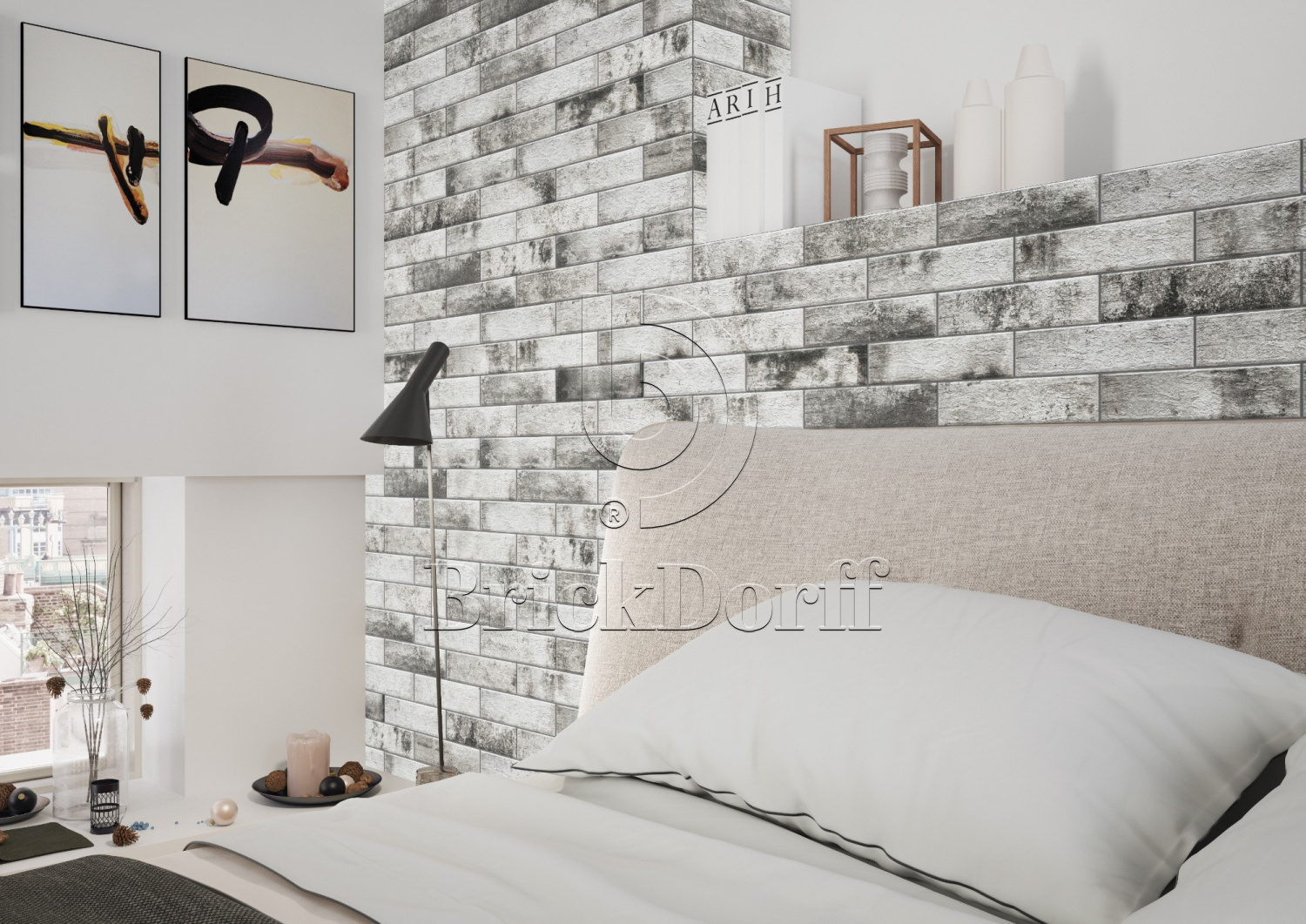 Фасадная и Интерьерная клинкерная плитка под кирпич Cerrad Piatto gris 300*74*9 мм