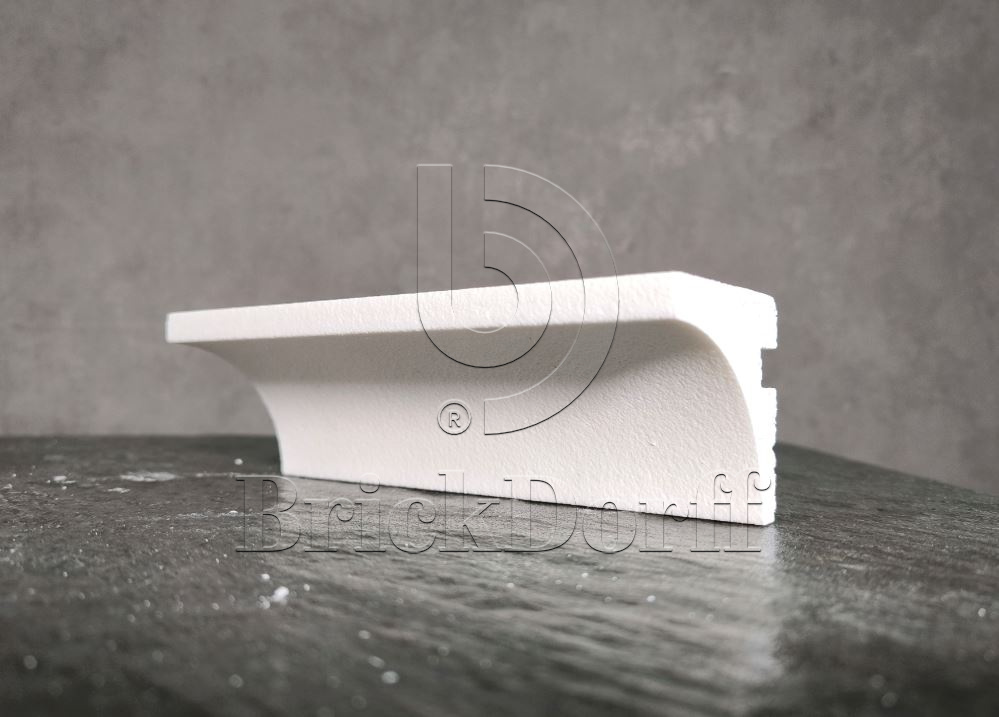 КАРНИЗ для Фасада и Интерьера - лепнина, декор из пенополистирола КВ-60/1 60*60*2000 мм