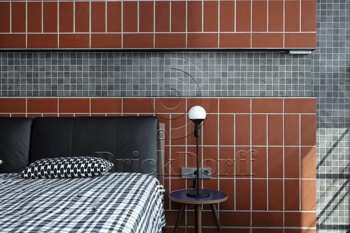 Клинкерная фасадная плитка облицовочная под кирпич Stroeher (Штроер) Keravette Chromatic 215 patrizienrot гладкая DF8, 240*52*8 мм