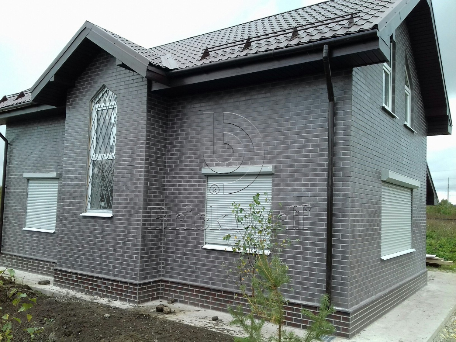 Taurus Grys 245X66х7,4 мм Клинкерная фасадная плитка под кирпич облицовочная, серая