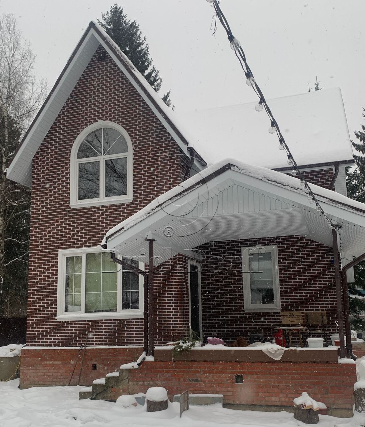 CLOUD BROWN DURO 245X66х7,4 мм Клинкерная фасадная плитка под кирпич облицовочная коричневая