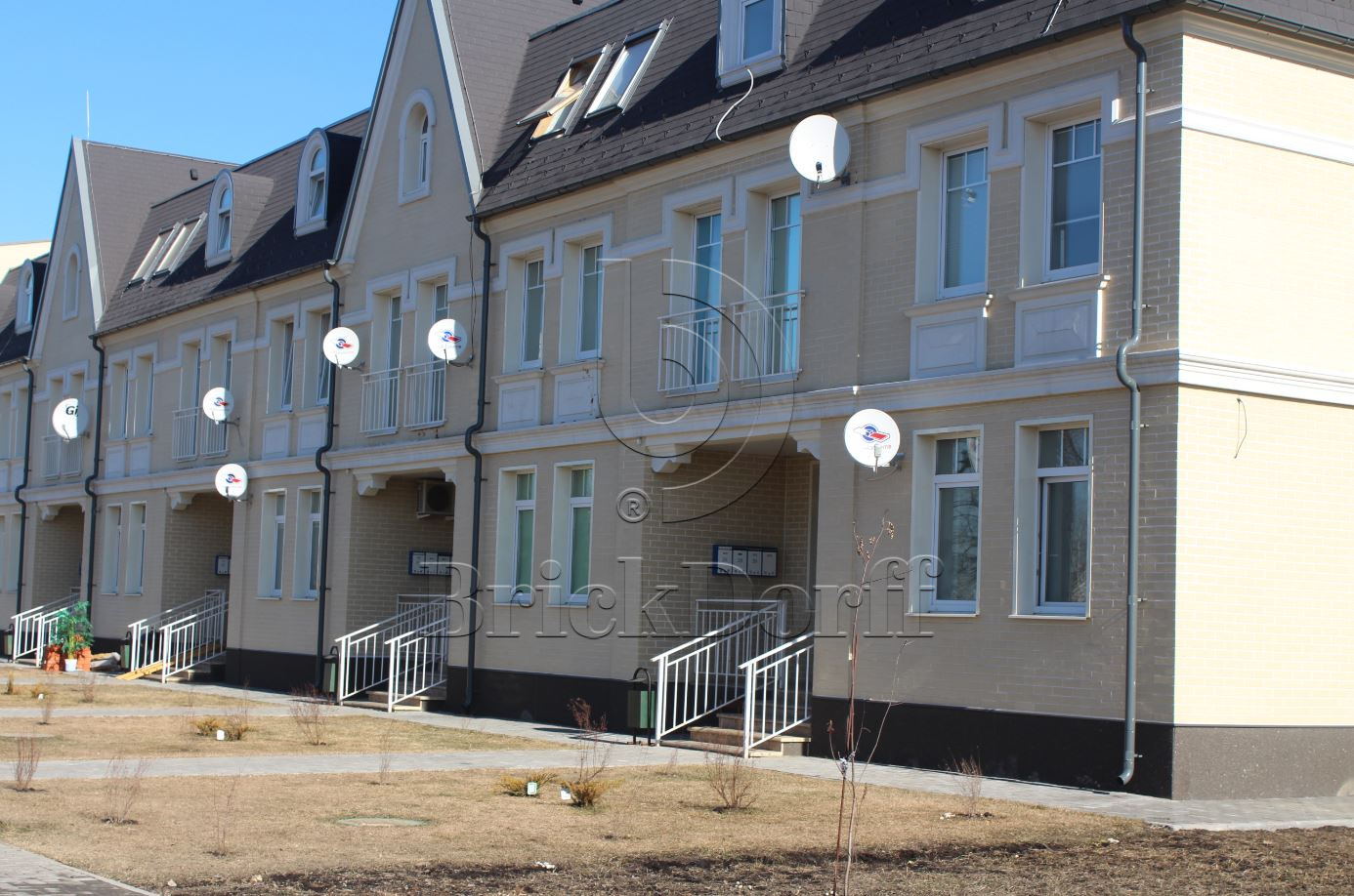 Objekta Beige glatt, 240*71*10 мм, Клинкерная фасадная плитка облицовочная под кирпич ABCklinker