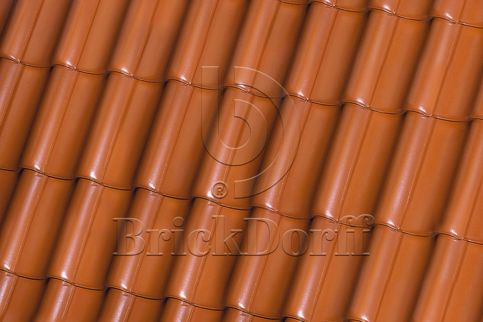 Керамическая черепица рядовая Roben Bornholm медный красно-коричневый ангоб