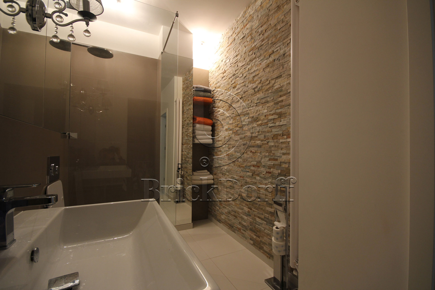 Сланец Бежевый-014 600*150*10-20 мм, натуральный камень для фасада и интерьера BD