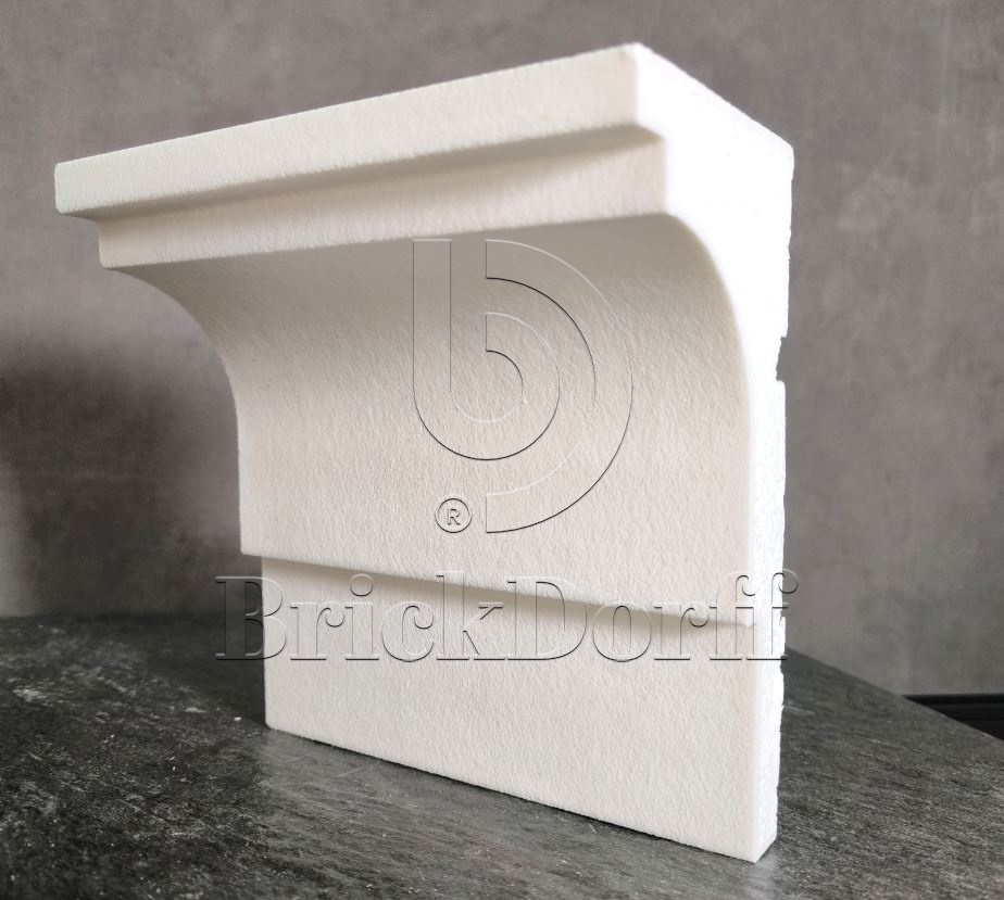 КАРНИЗ для Фасада и Интерьера - лепнина, декор из пенополистирола КВ-200/1 200*100*2000 мм