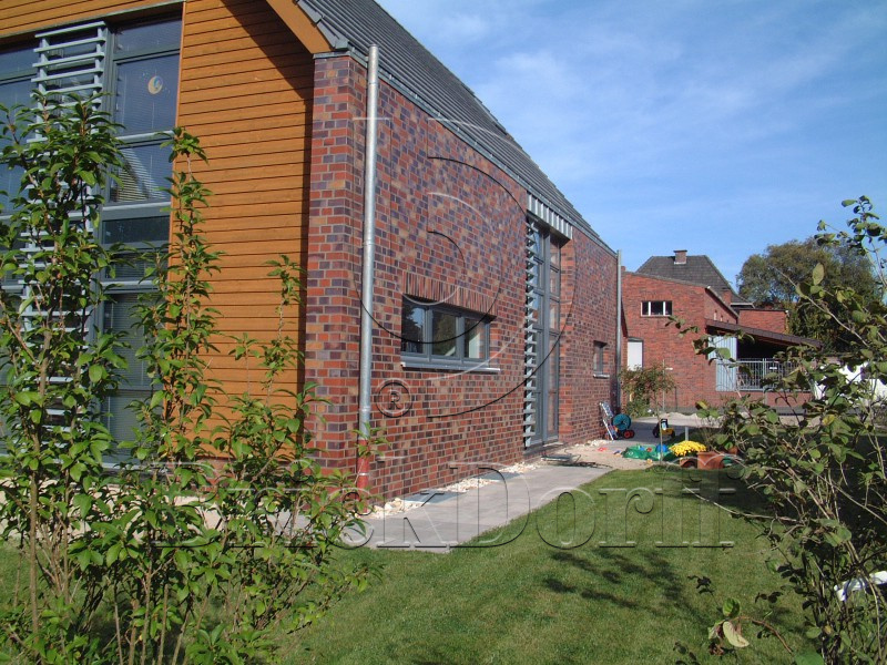 Кирпич облицовочный Клинкерный ABC 7554 Norderney blau-bunt Schmolz glatt NF 240*115*71 мм