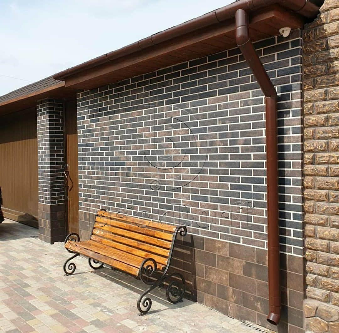 SCANDIANO BROWN 245X66х7,4 мм Клинкерная фасадная плитка под кирпич облицовочная коричневая