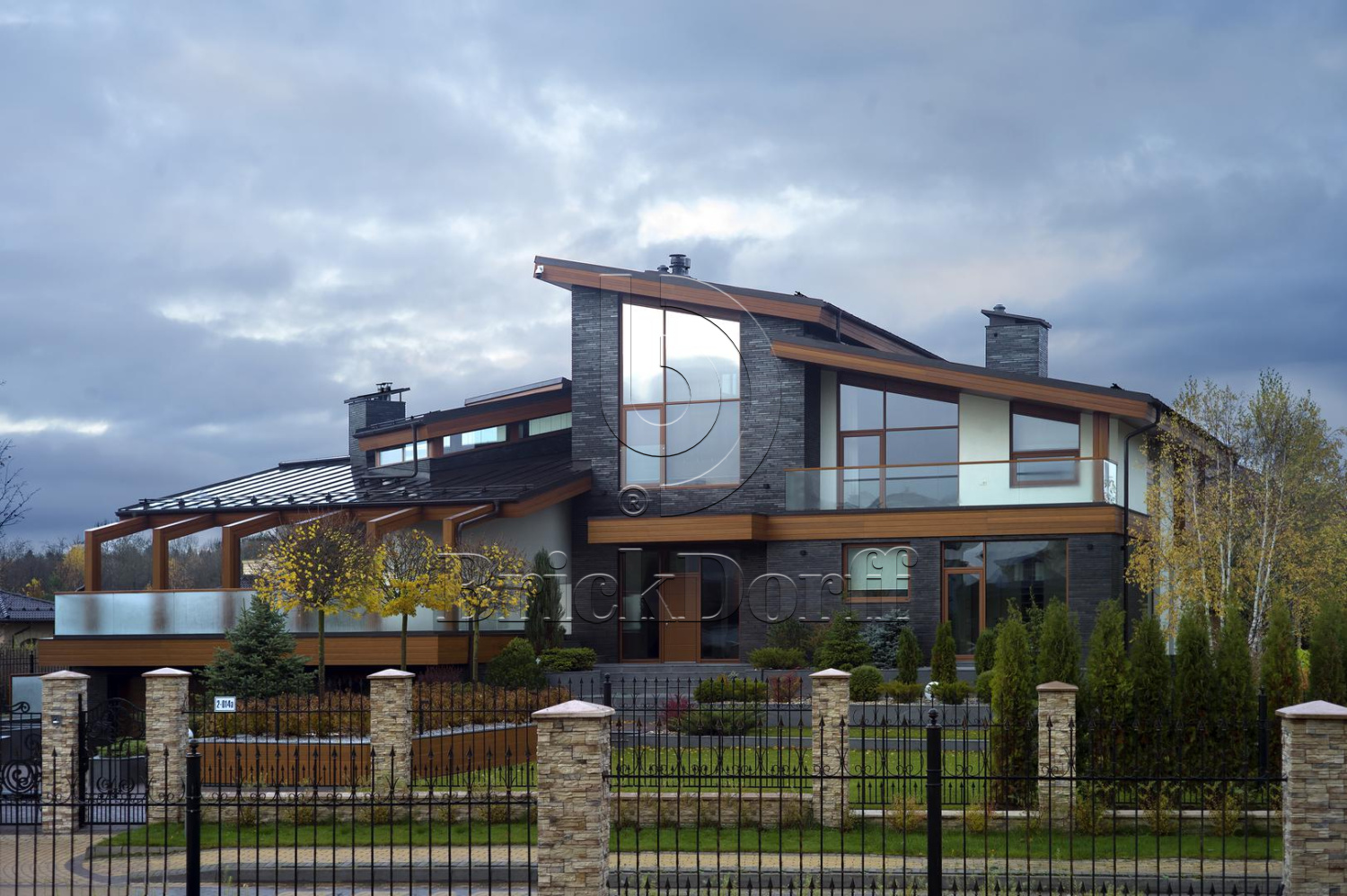 RIEGEL 50 456-schwarz-blau, 490*40*14мм Stroeher Клинкерная фасадная плитка под кирпич ригельная Langformat