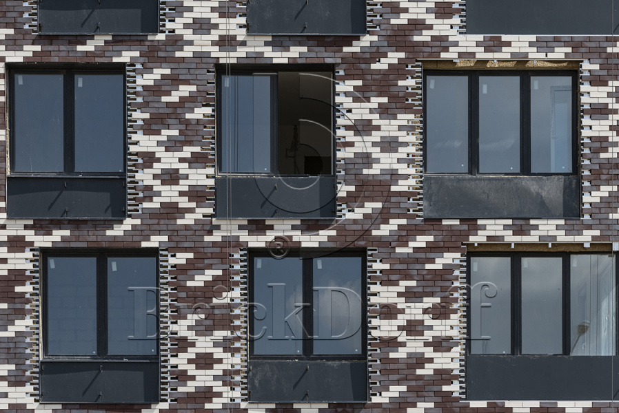 Клинкерная Плитка для Вентилируемых фасадов без расшивки шва ABC 9010 mix 283*85/100*22 мм