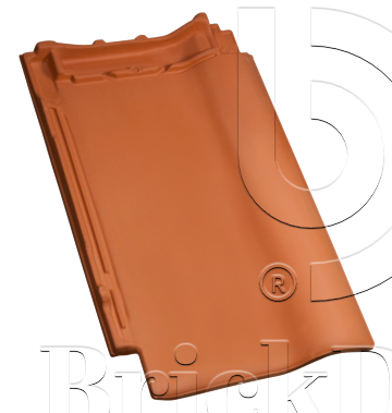 Керамическая черепица рядовая Roben Piemont натуральный красный