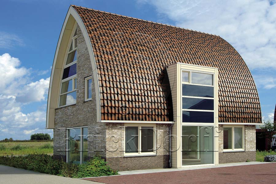 Керамическая черепица рядовая Roben Flandern медно-коричневый пестрый ангоб