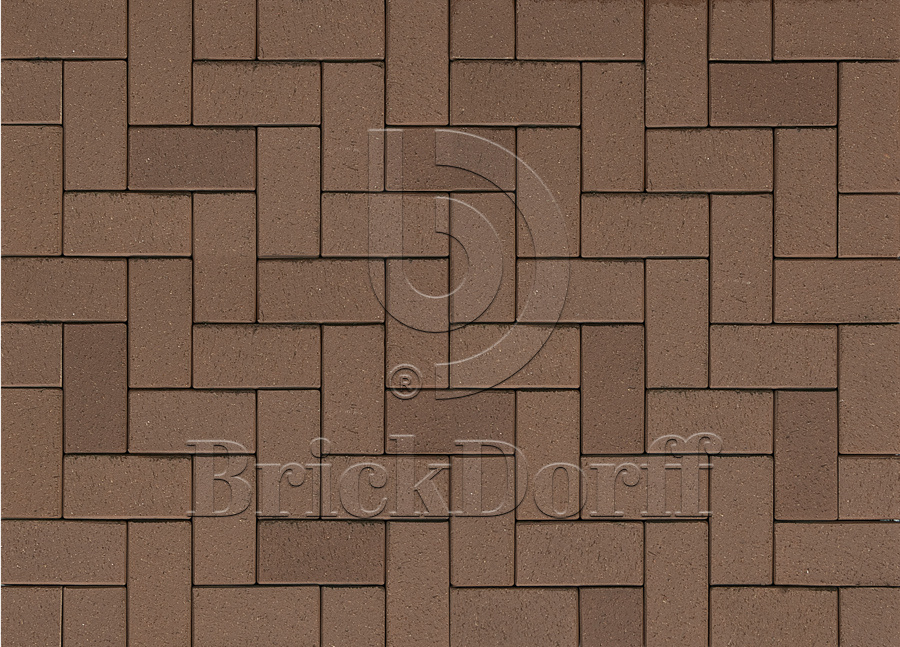 Тротуарная плитка / брусчатка Клинкерная ABC Schwarz Braun (Счварз Браун) 200*100*45 мм