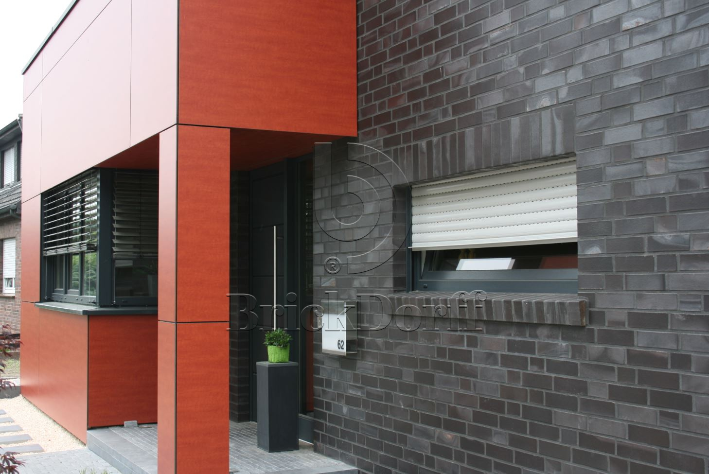 Кирпич облицовочный Клинкерный ABC 954 Hamburg schwarz-blau-bunt glatt 55NF 240*71*55 мм