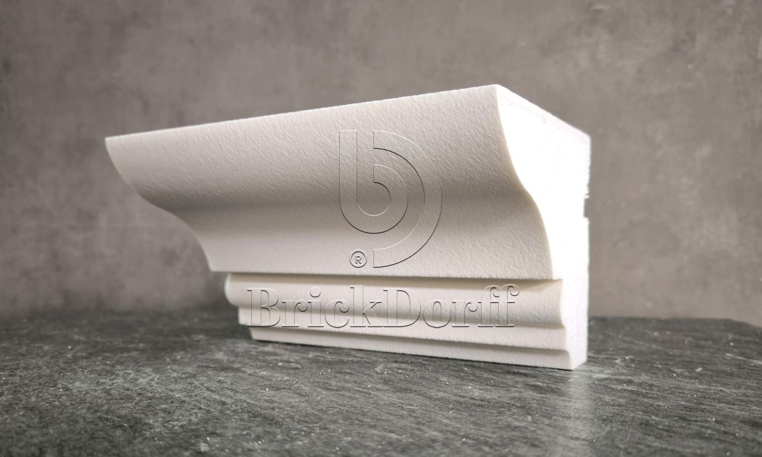 КАРНИЗ для Фасада и Интерьера - лепнина, декор из пенополистирола КВ-111/1 111*130*2000 мм