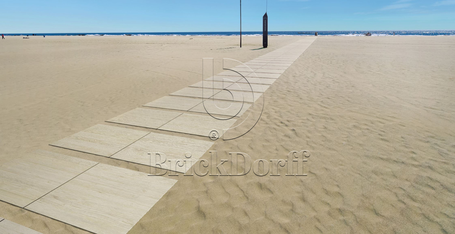 Плитка напольная уличная Cliff Bianco Lastra 20mm 600х600х20мм