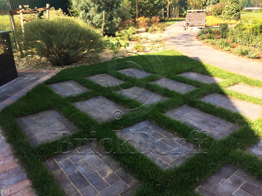 Тротуарная плитка / брусчатка Клинкерная ABC Mitternachtblau (Миттерначтблау) делится на 8 частей 240*118/60*60*52 мм