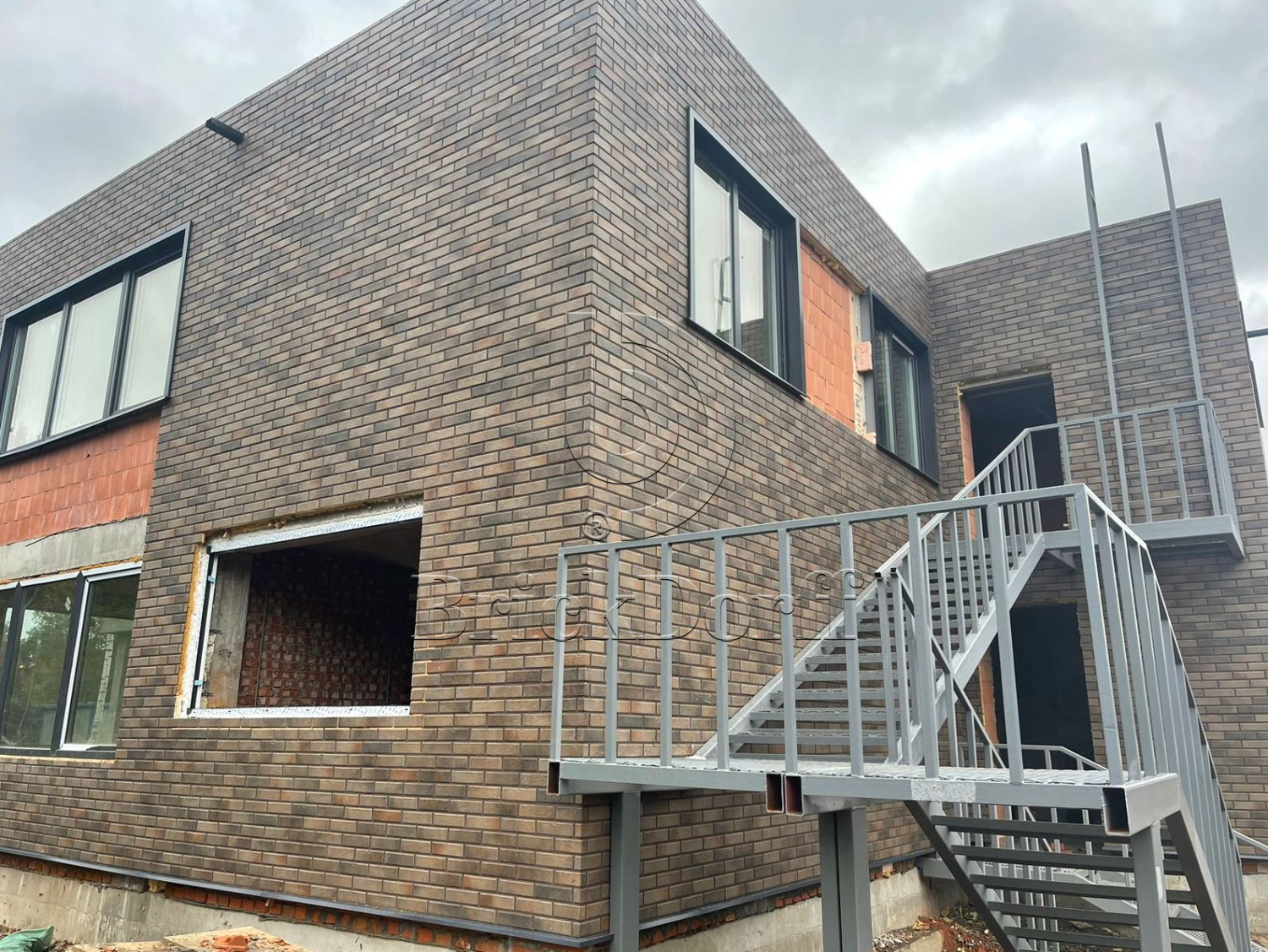 Retro Brick Cardamon фасадная термопанель из пенополистирола ППС 40 мм с клинкерной плиткой