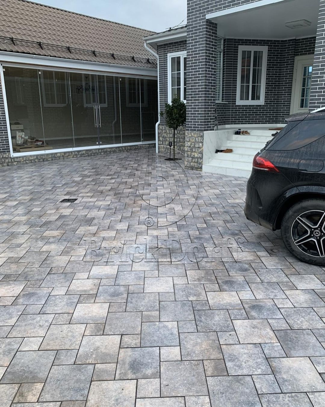 Клинкерная плитка Viano Grys 300x300x11 – для улицы, террасы, крыльца, лестницы, морозостойкая