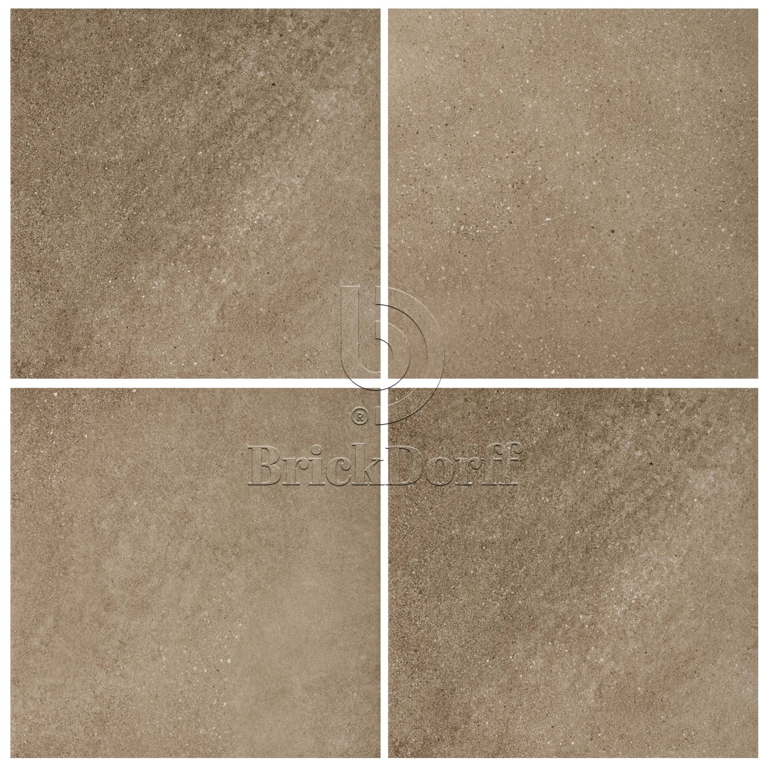 Mattone Sabbia Brown клинкерная ступень с насечками плоская противоскользящая 300x300x11 мм