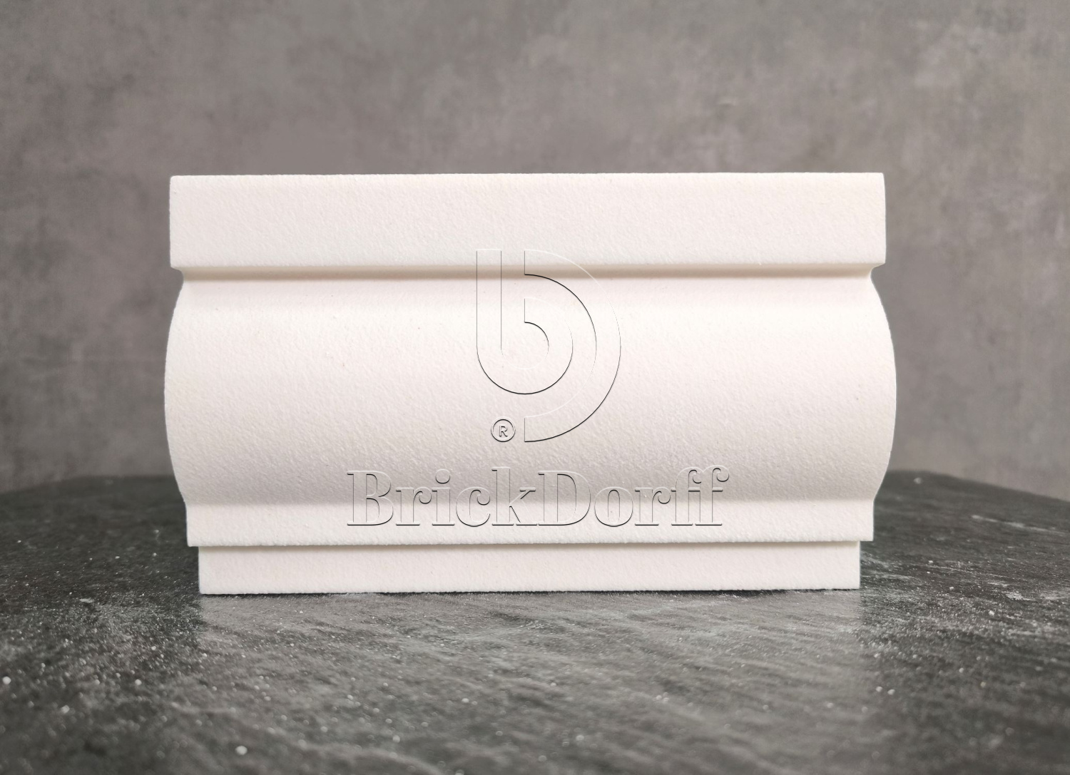 Молдинг для фасада - лепнина, декор из пенополистирола МВ-120/4 (МС-115) 120*40*2000 мм