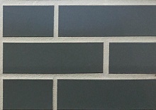 Dunkelgrau 380 серая, 240*71*10 мм, Глазурованная клинкерная фасадная плитка под кирпич ABC