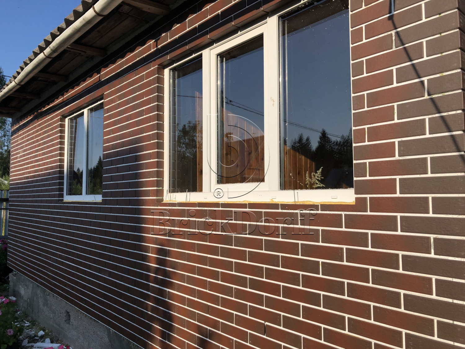 CLOUD BROWN DURO 245X66х7,4 мм Клинкерная фасадная плитка под кирпич облицовочная коричневая