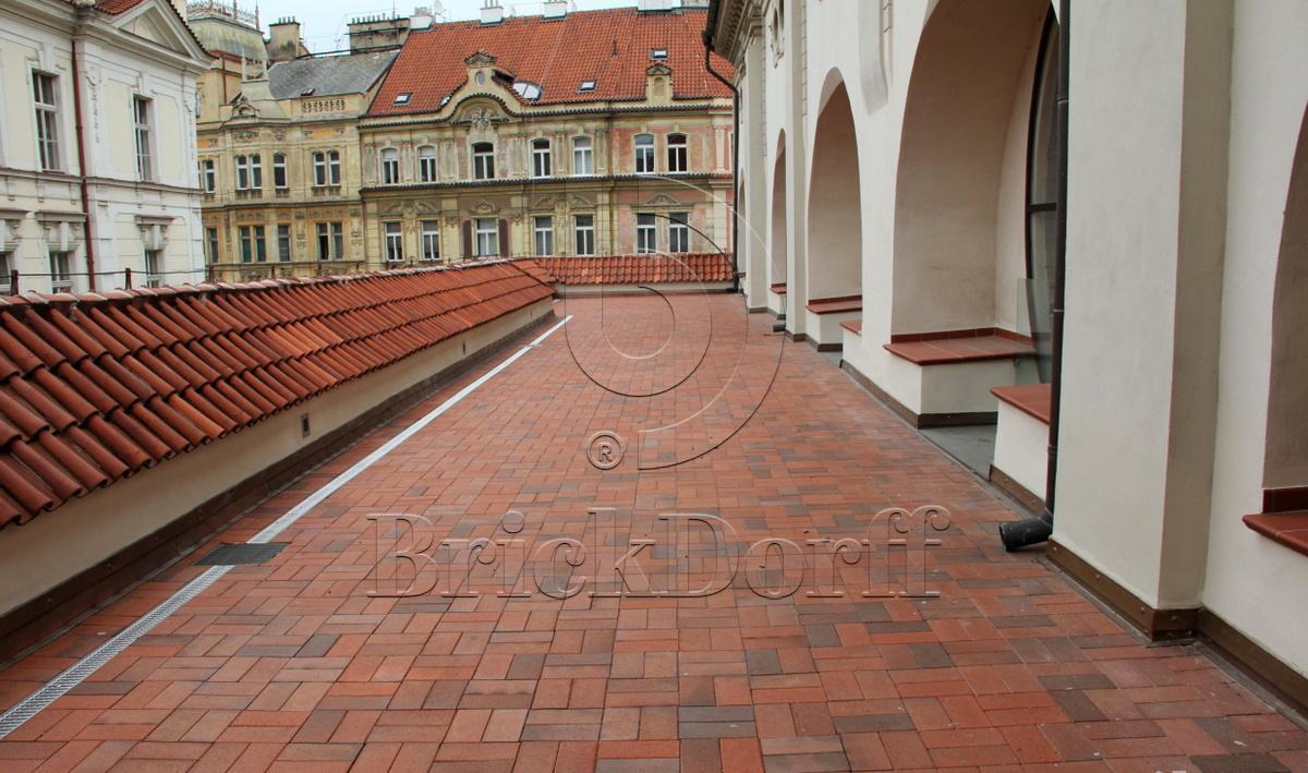 Тротуарная плитка / брусчатка Клинкерная ABC Altfarben-bunt-geflammt (Алтфарбен-бунт-гефламмт), 200*100*52 мм