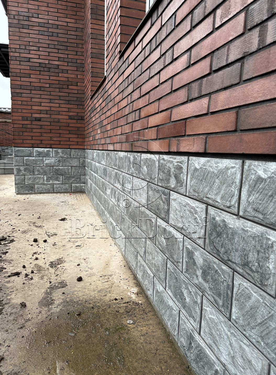 Фасадная ригельная плитка под клинкер Life Brick Римхен 370, 284*51*15 мм