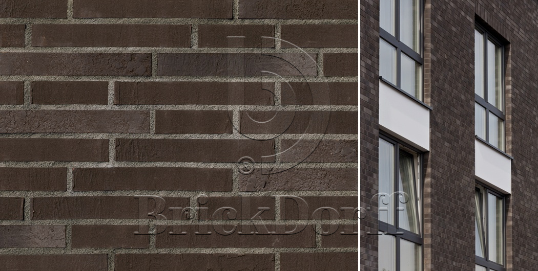 Кирпич облицовочный Клинкерный ABC 24301 Aquaterra Rauchschwarz NF 240*115*71 мм