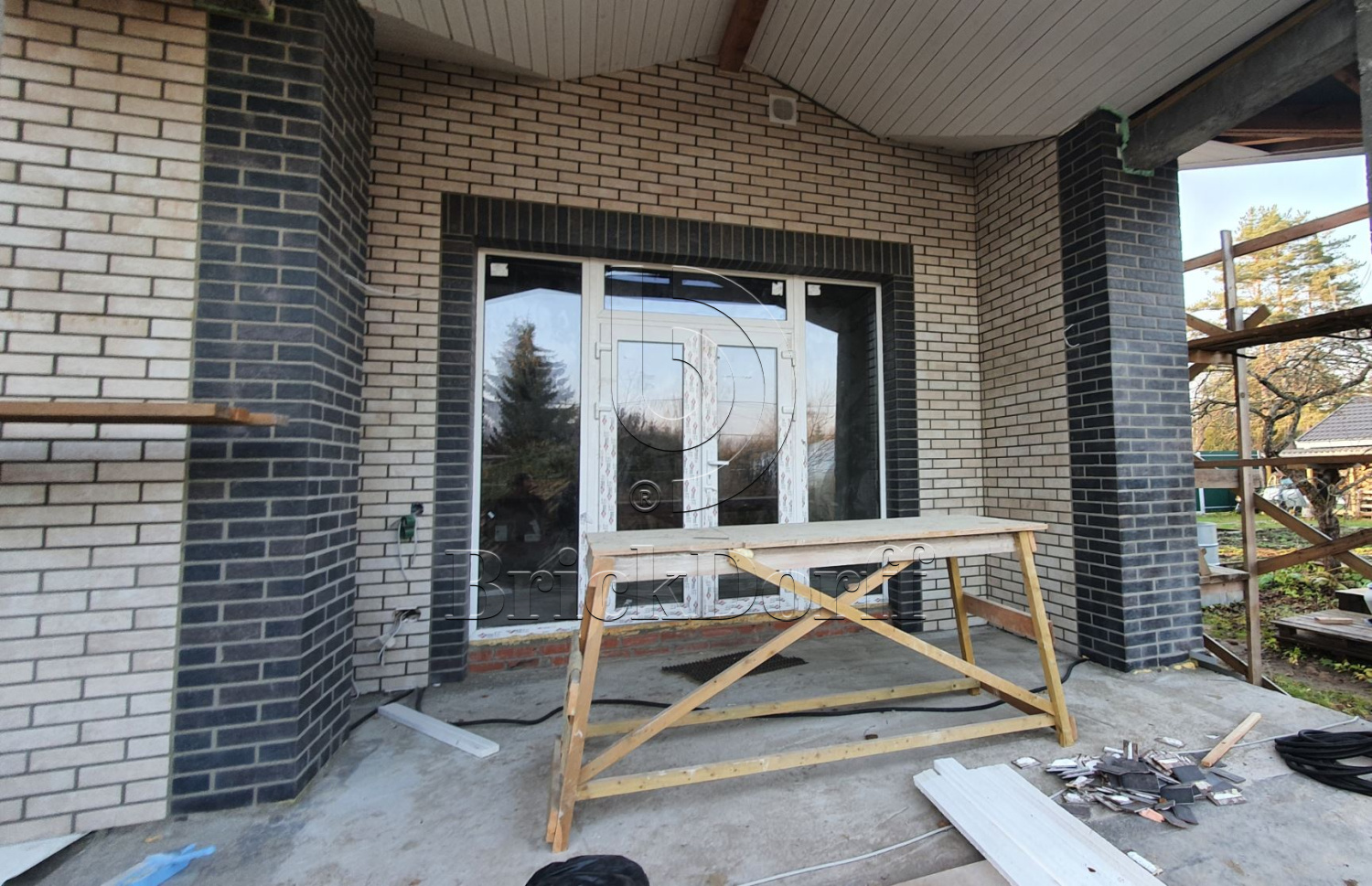 SCANDIANO BEIGE 245X66х7,4 мм Клинкерная фасадная плитка под кирпич облицовочная бежевая