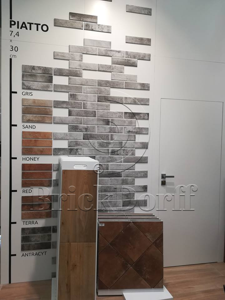 Фасадная и Интерьерная клинкерная плитка под кирпич Cerrad Piatto sand 300*74*9 мм