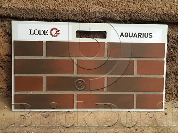 Кирпич клинкерный облицовочный красный терракотовый, Lode AQUARIUS гладкая, 250*120*65 мм