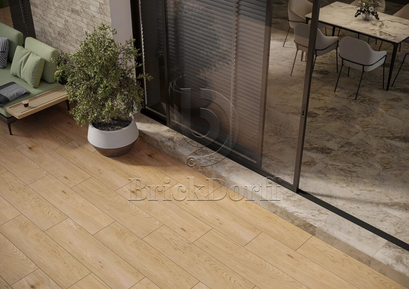 Клинкерная плитка Ardis Light 600*300*8,5 мм – для улицы, террасы, крыльца, лестницы, морозостойкая