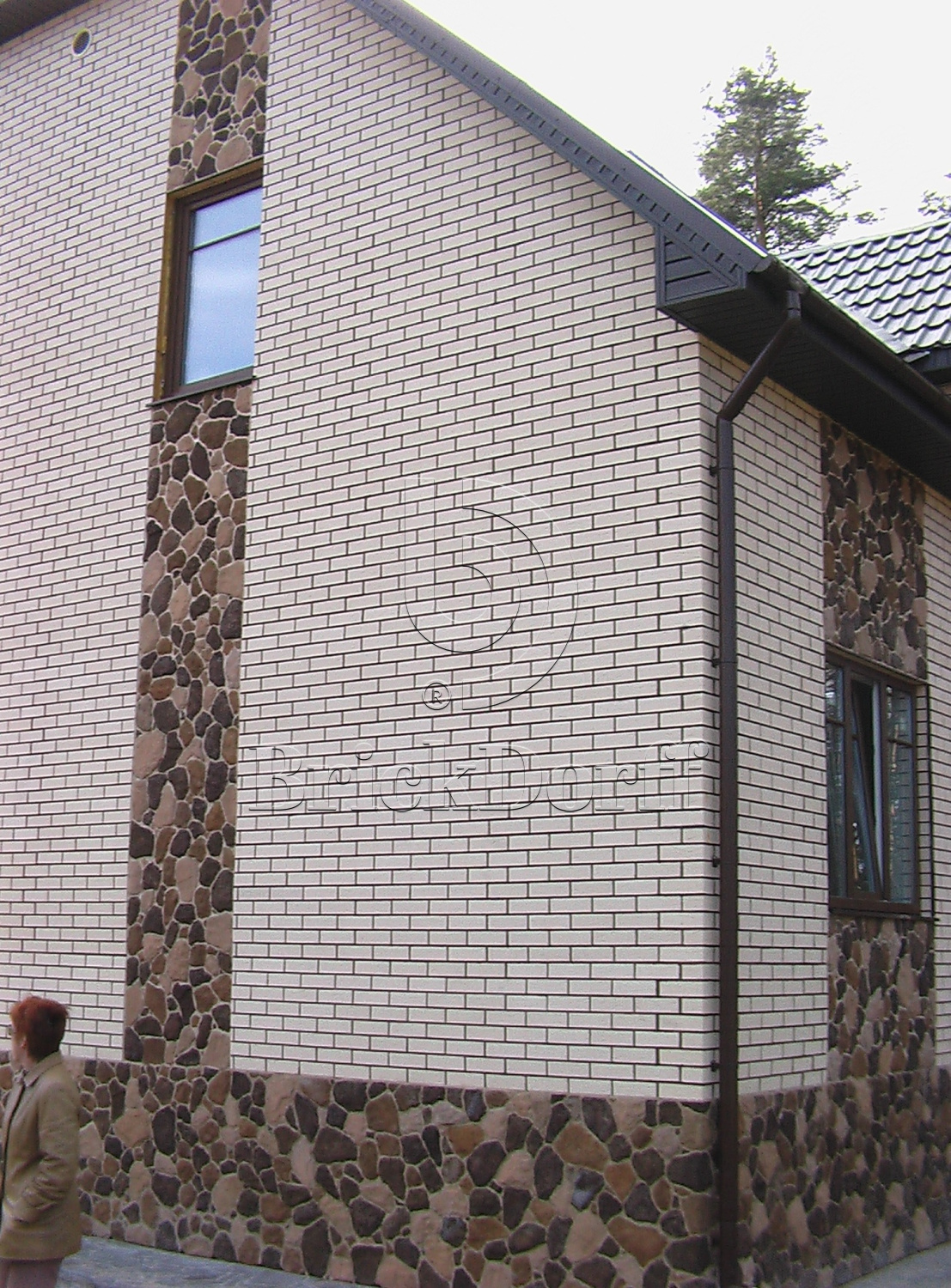 Клинкерная фасадная плитка облицовочная под кирпич Stroeher (Штроер) Keraprotect 410 groningen рельефная NF11, 240*71*11 мм